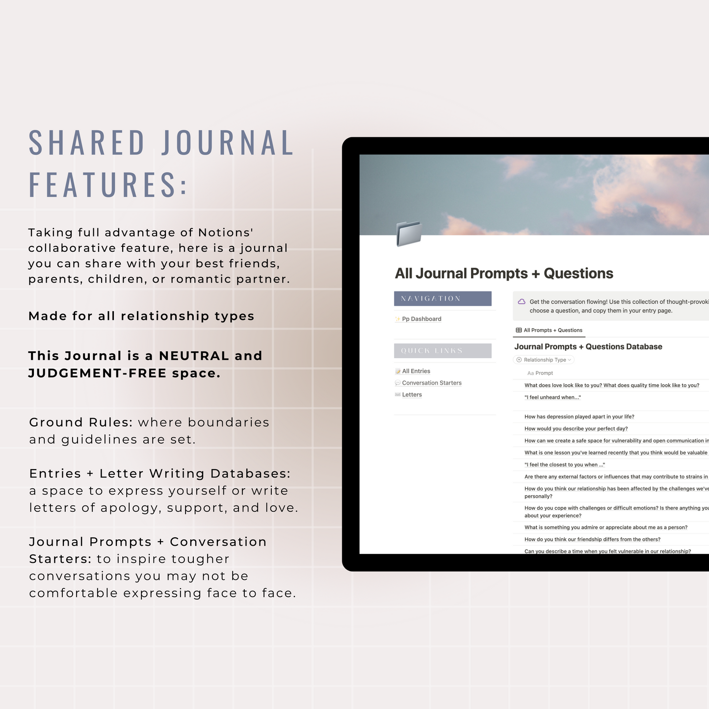 Pinky Promise: The Shared Notion Journal Template