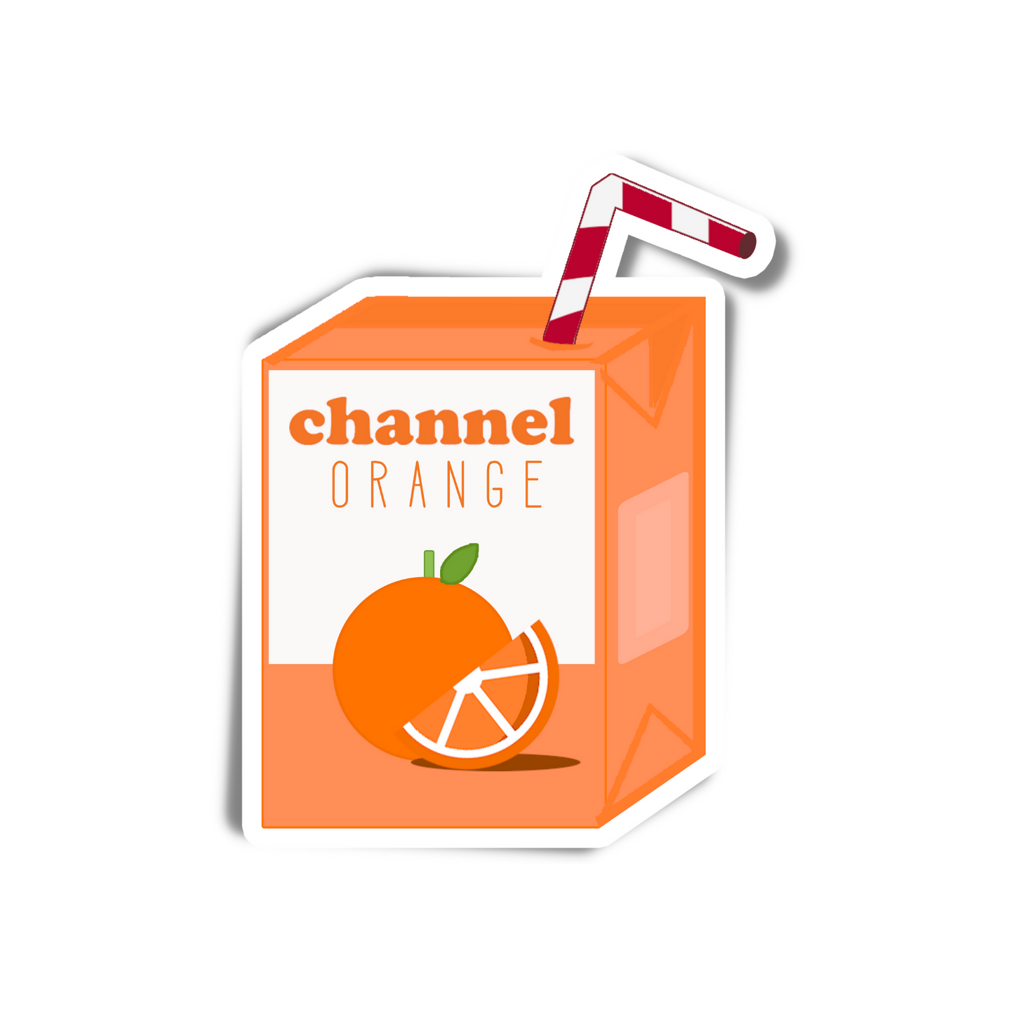 channel ORANGE Juice Box Sticker