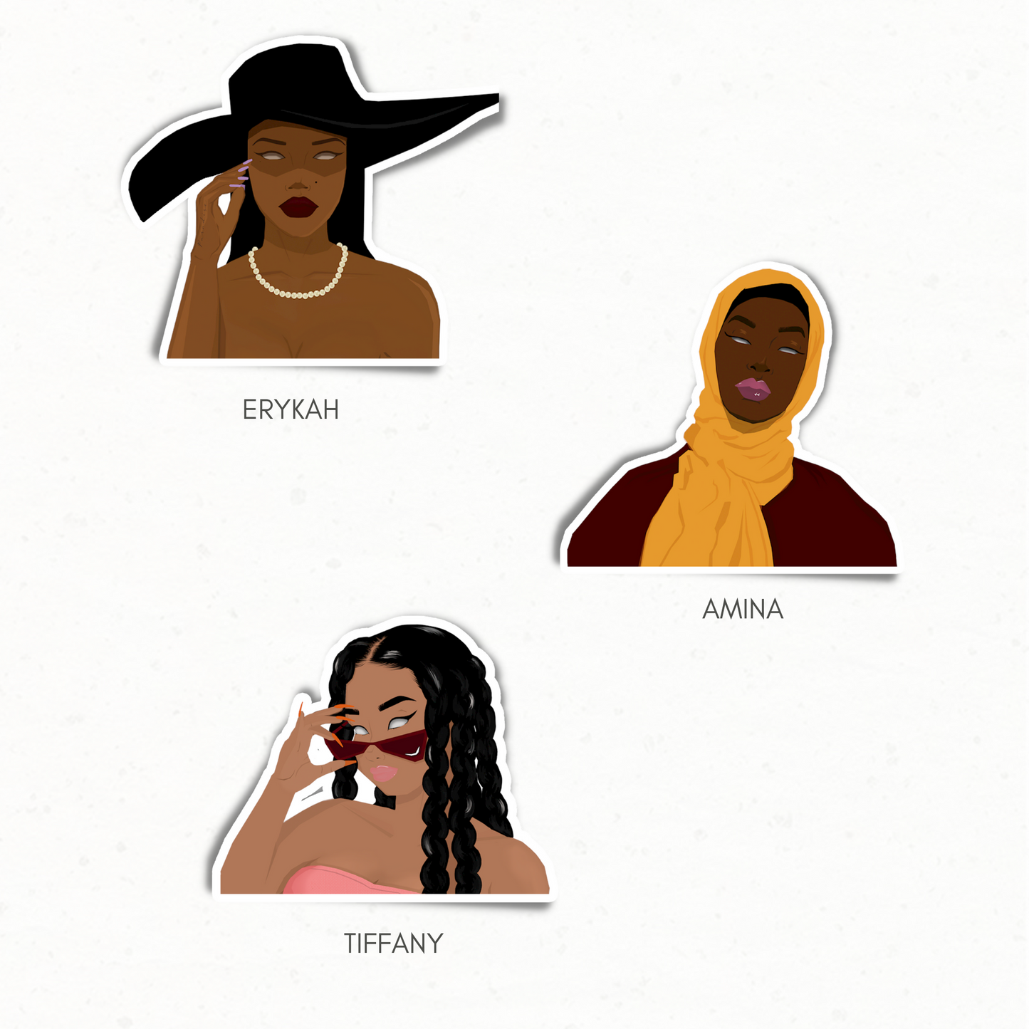 The Boujie Bunch Stickers
