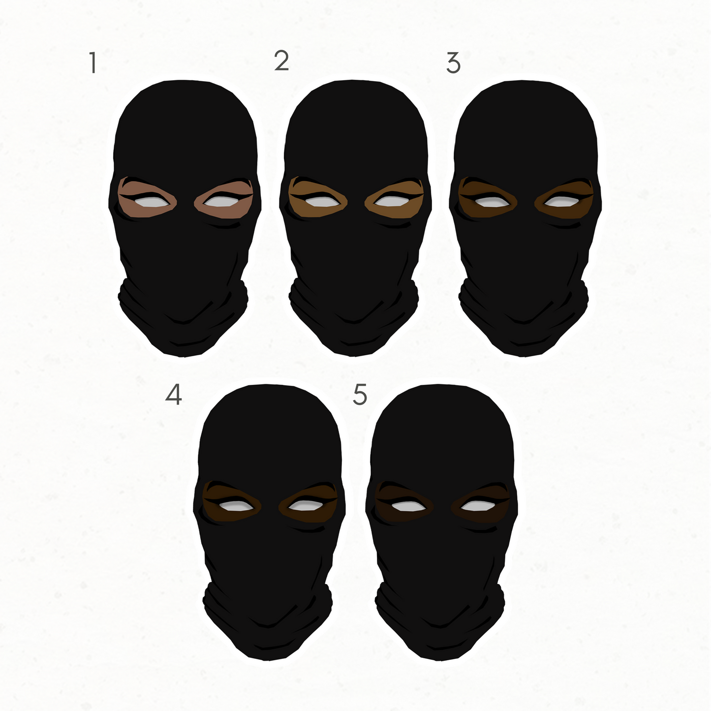 Dark Lane Masks Stickers