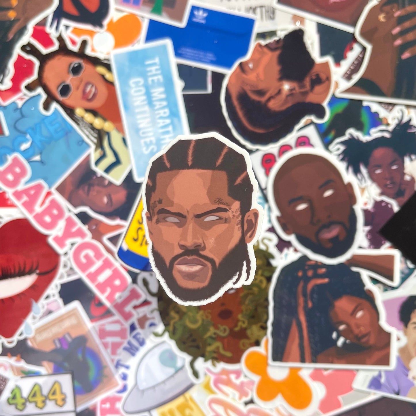Dave East, Don Pablo Die Cut Sticker | Rapper Stickers | Laptop, Journal, Water Bottle Stickers | Black Celebrity Stickers