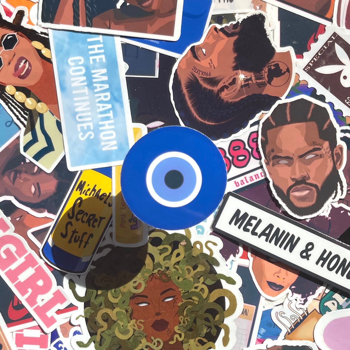 Evil Eye Sticker | Spiritual Stickers | Laptop, Journal, Water Bottle Stickers | Protection Stickers