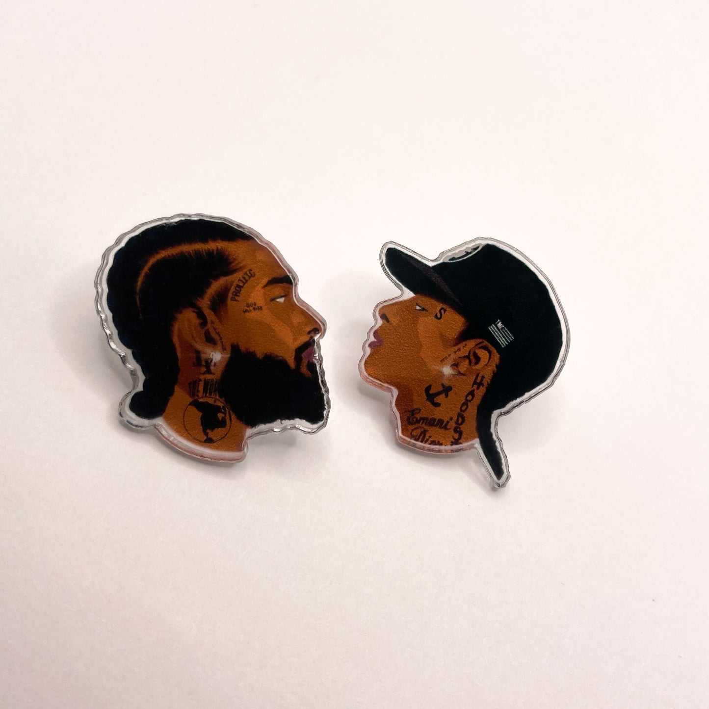 Nipsey Hussle Victory Lap Acrylic Pin | Hat, Clothes, Backpack Pin | Hip Hop Pin