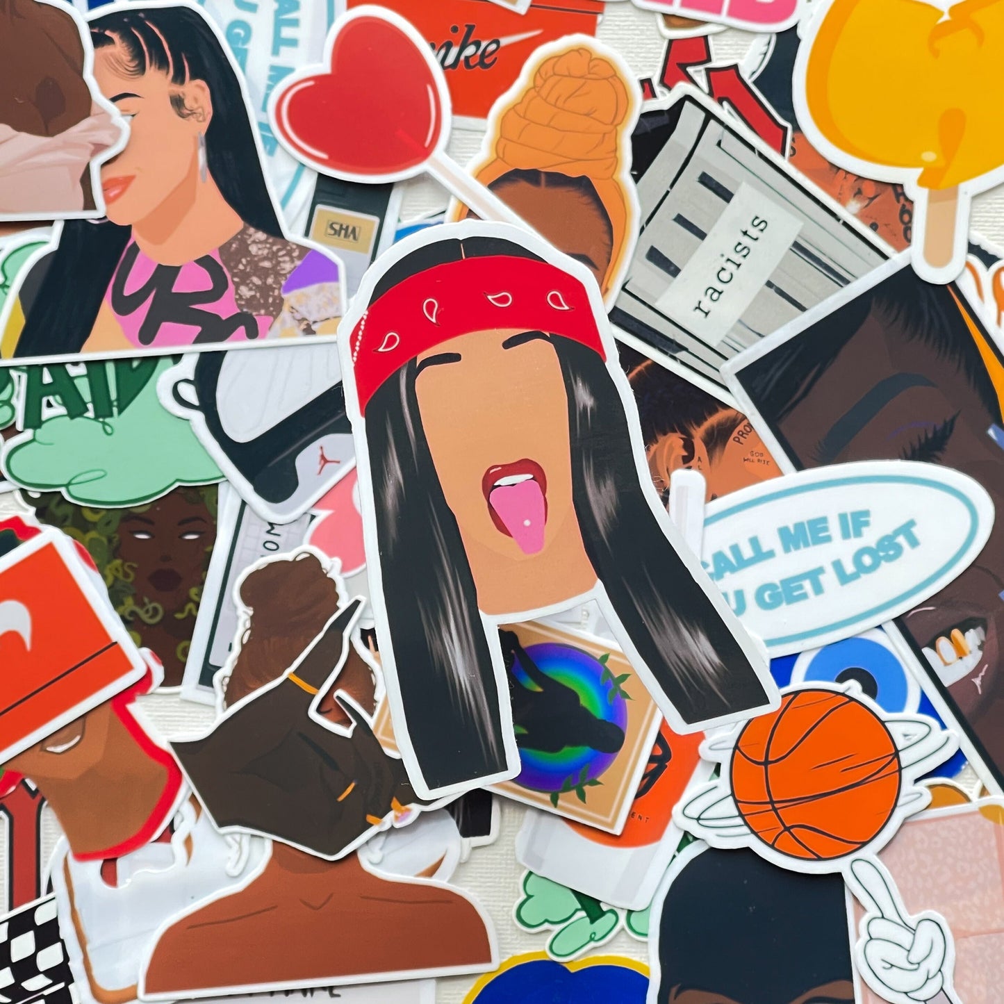 Cardi B, " BARDI " Die Cut Sticker | Cardi B Stickers | Hip Hop, R&B Stickers | Laptop, Water Bottle, Journal Stickers