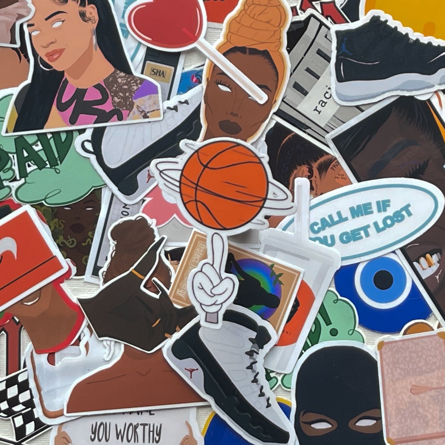 Bugs Bunny, Spinning Ball Die Cut Sticker | Looney Tunes Basketball Sticker | Space Jam | Cartoon Stickers | Laptop, Water Bottle Stickers