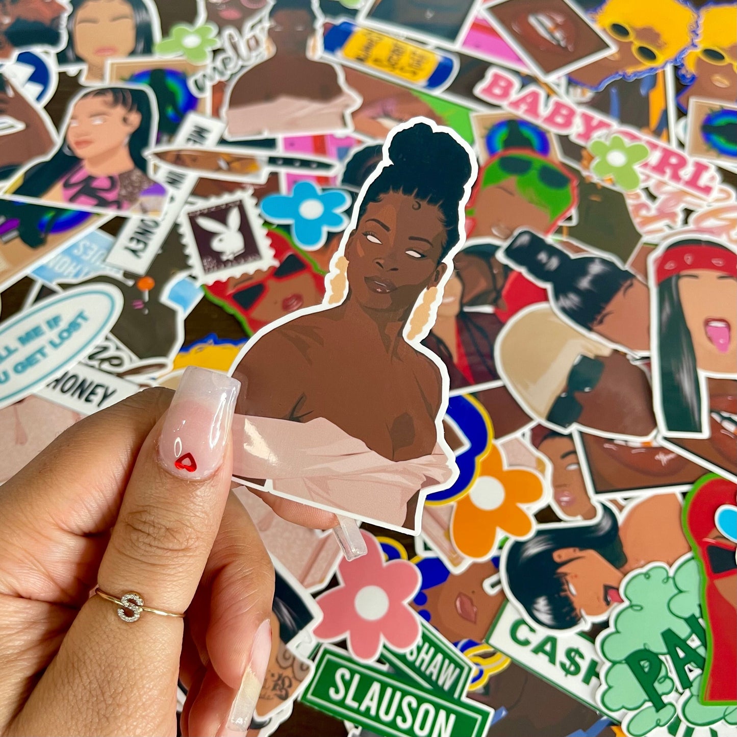 Ari Lennox, "SHEA BUTTER" Die Cut Sticker | Neo Soul, Hip Hop Stickers | Laptop, Journal, Water Bottle Stickers | Celebrity Stickers