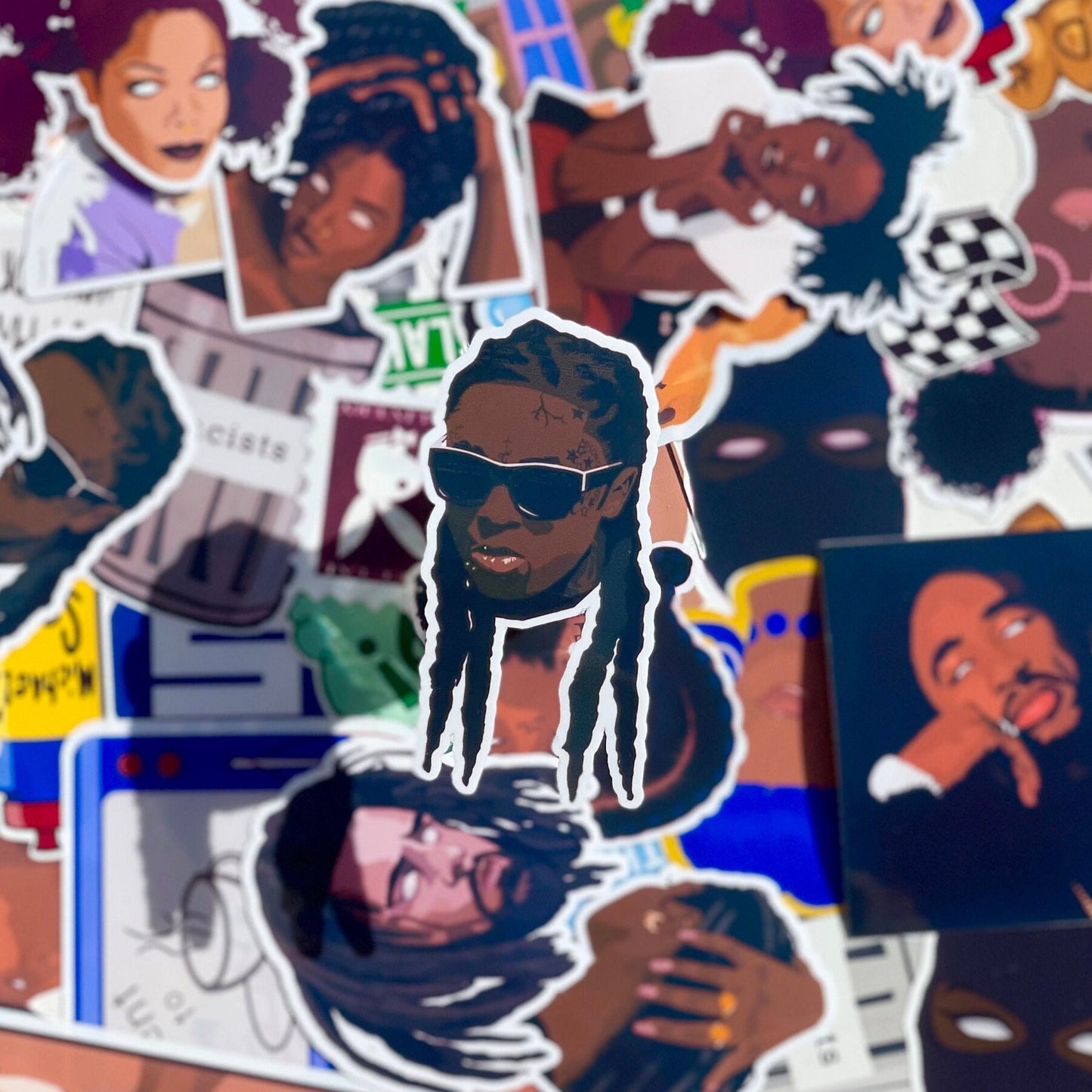 Lil Wayne Die Cut Sticker | Hip Hop Stickers | Laptop, Journal, Waterbottle Stickers | Celebrity Stickers