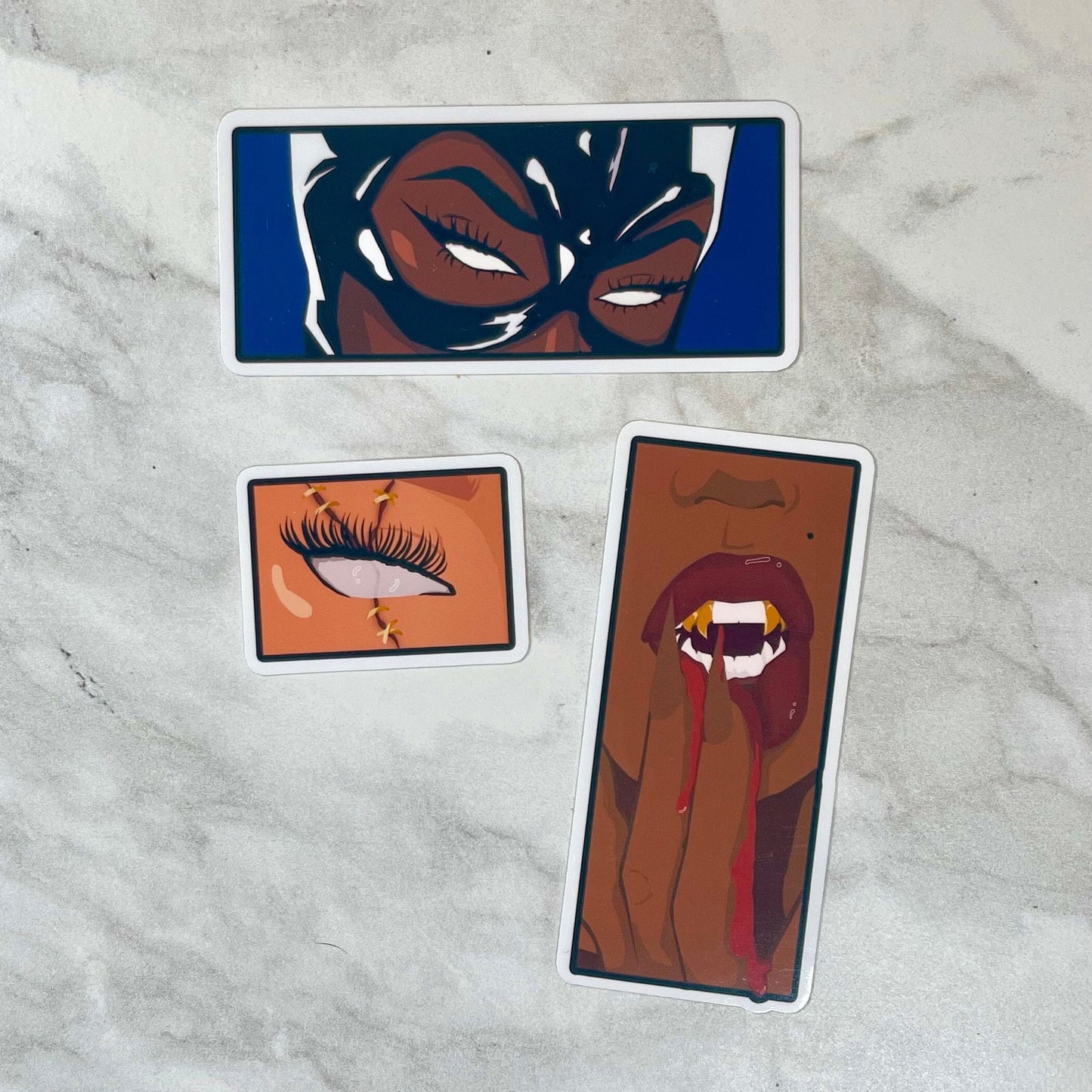 The Muses (SPOOKY) Die Cut Sticker | Monster Stickers | Laptop, Journal, Water Bottle Stickers | Black Girl Stickers | Halloween Stickers