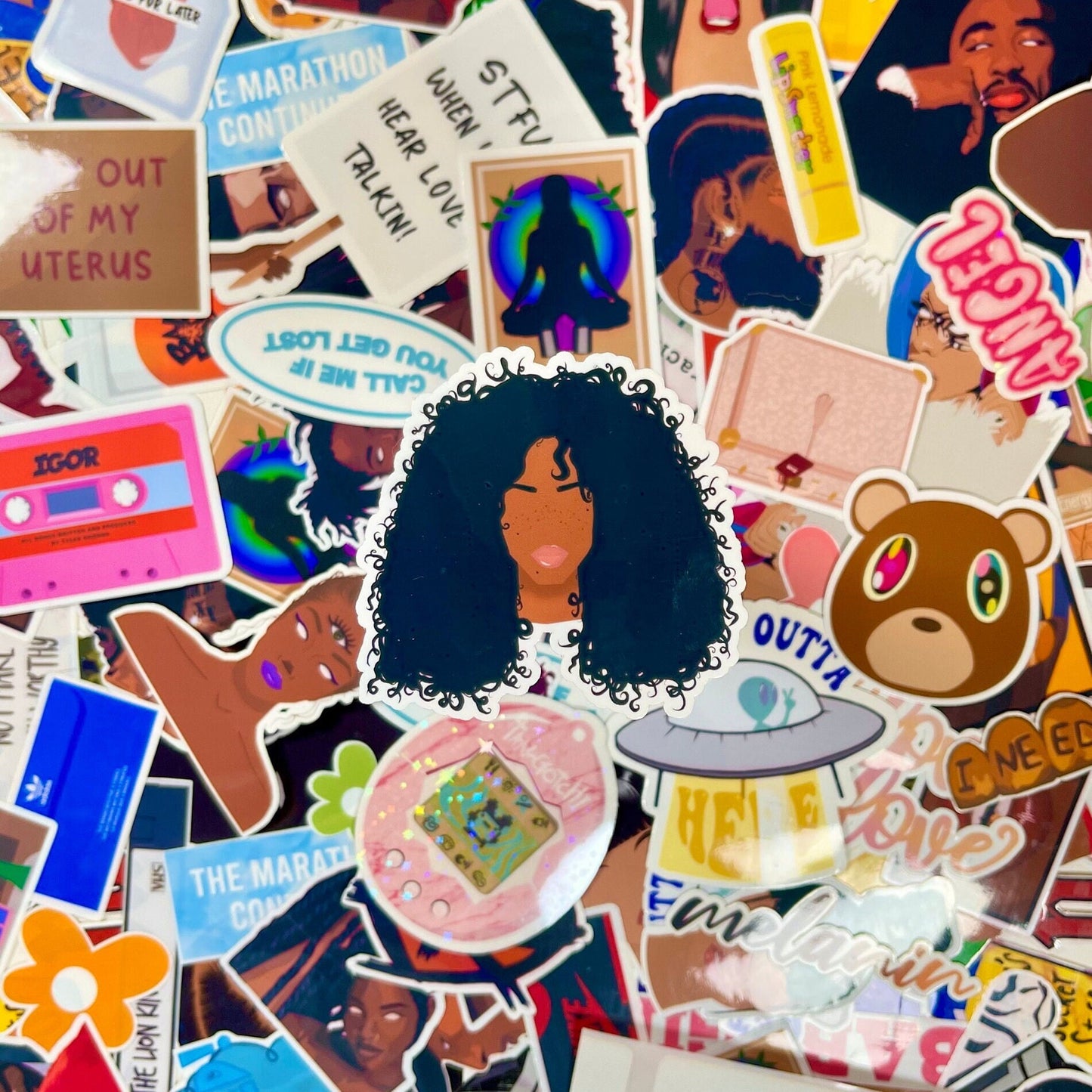 SZA Babylon, Die Cut Sticker | Celebrity Stickers | Laptop, Journal, Water Bottle Stickers | Black Women Stickers