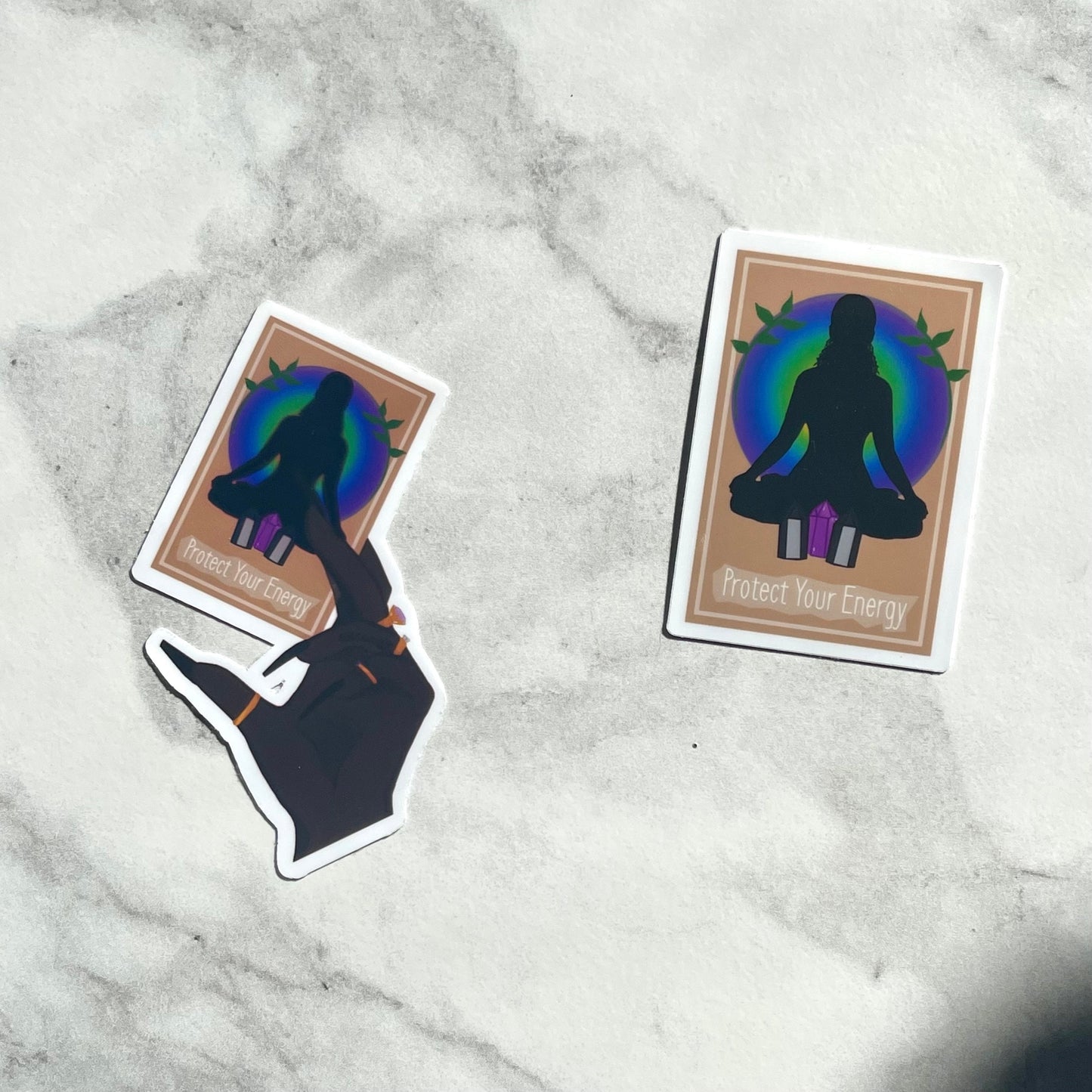 Protect Your Energy, Die Cut Sticker Pack | Protecting Energy Stickers | Laptop, Journal, Waterbottle Stickers | Aura, Spiritual Stickers