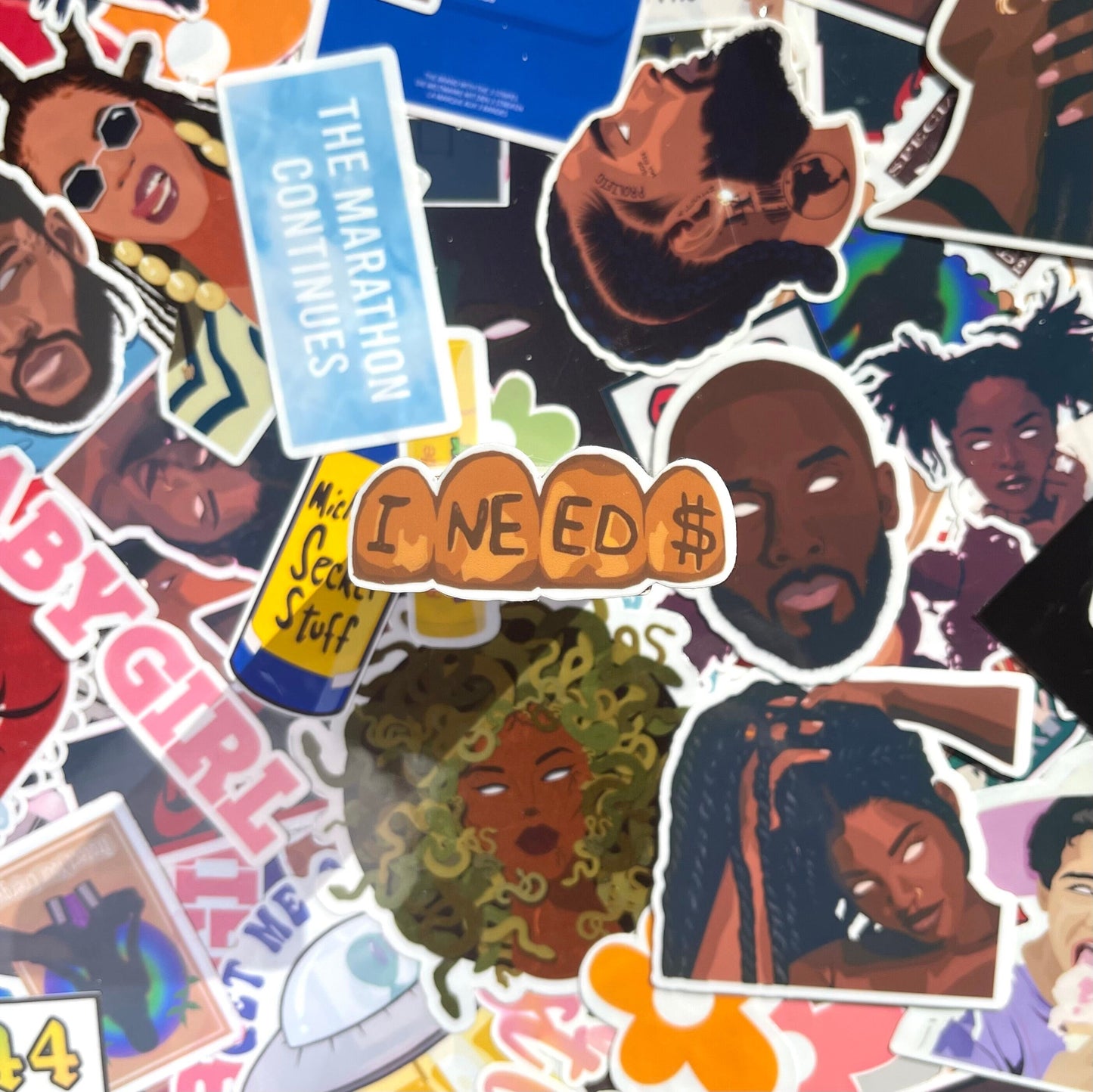 I Need Money, Die Cut Sticker
