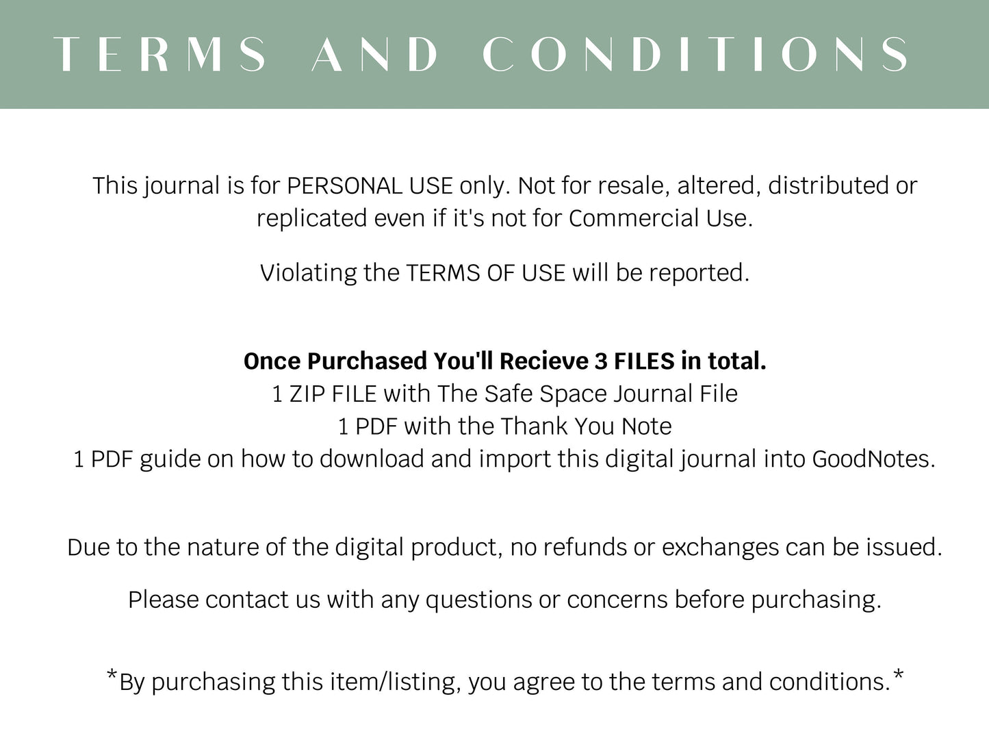 Safe Space Digital Journal | The Complete Mental Health Self Therapy Journal | Anxiety, Venting, Break Ups, Letting Go | Goodnotes