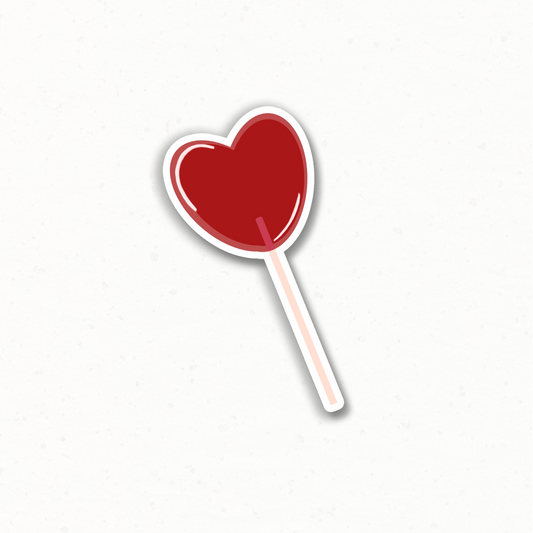 Heart Lollipop Sticker