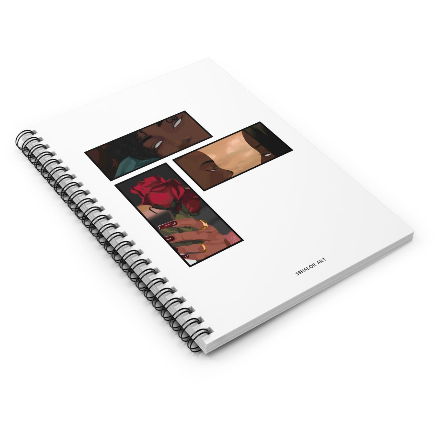 Muses .04 "BLACK LUV" Spiral Notebook