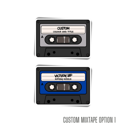 Custom Cassettes Mixtapes Stickers