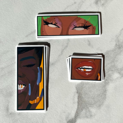The Muses, Die Cut Sticker Set | Black Girl Stickers | Aesthetic Stickers | Water bottle, Laptop, Stickers
