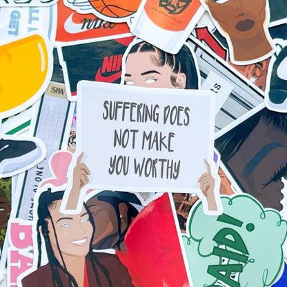 Advice Sign .01, Die Cut Sticker | Mental Health Stickers | Laptop, Water Bottle, Journal Stickers