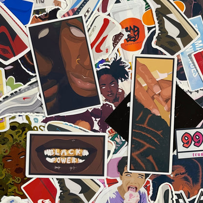 Black Power Muses .03 Die Cut Sticker Set | Black Girl Aesthetic | For the Culture Stickers | Laptop, Water bottle, Journal Stickers
