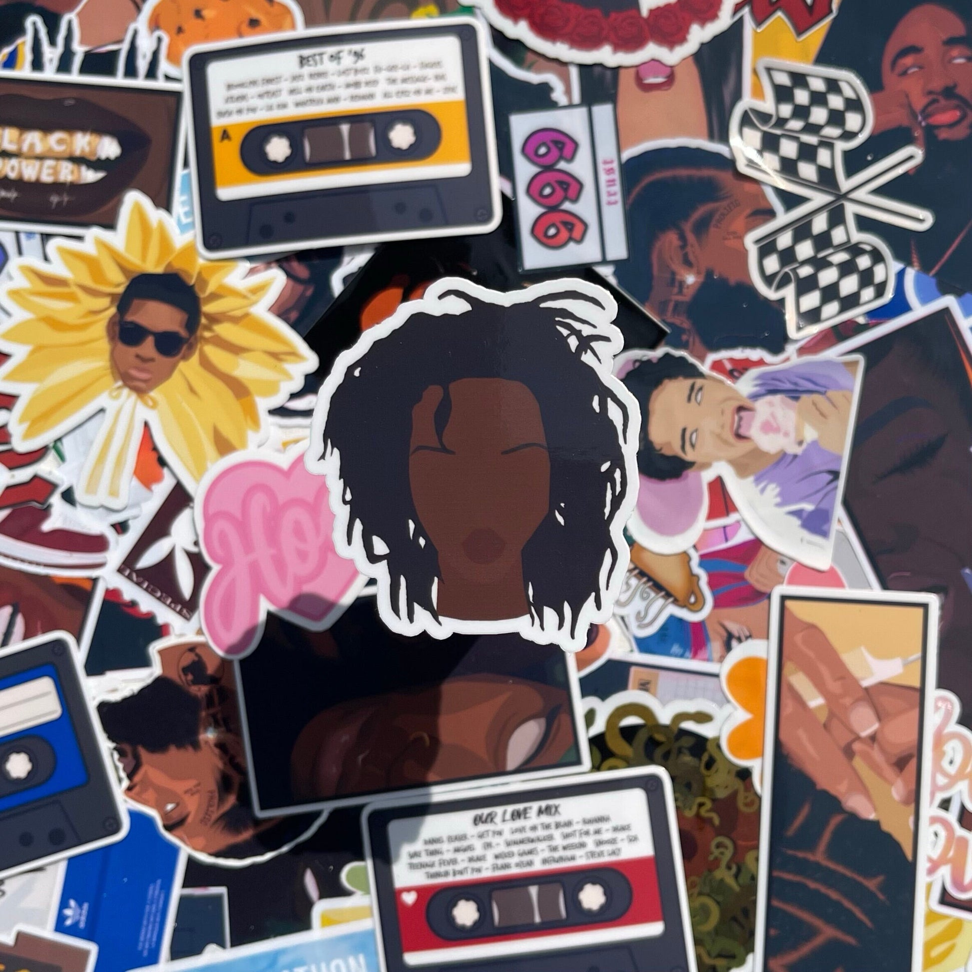 Lauryn Hill, Die Cut Sticker | Hip Hop, Soul Stickers | Laptop, Journal, Waterbottle Stickers | Celebrity Stickers